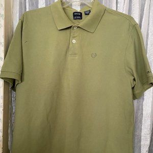 IZOD Silk Wash Celery Green Men's Polo Shirt, size XL